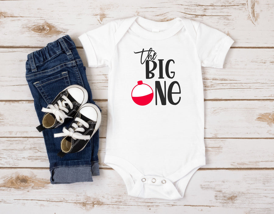 "The Big One" Bobber First Birthday T-shirt or Bodysuit