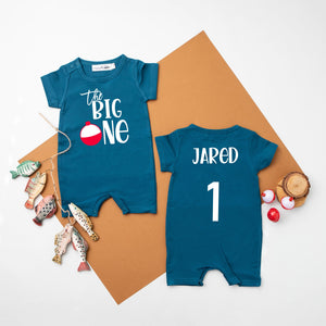 "The Big One" Bobber Slim Fit Shorts 1st Birthday Romper