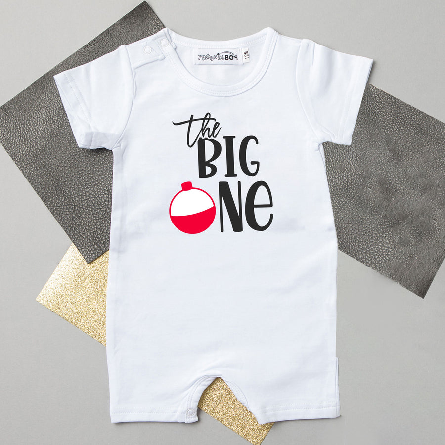 "The Big One" Bobber Slim Fit Shorts 1st Birthday Romper