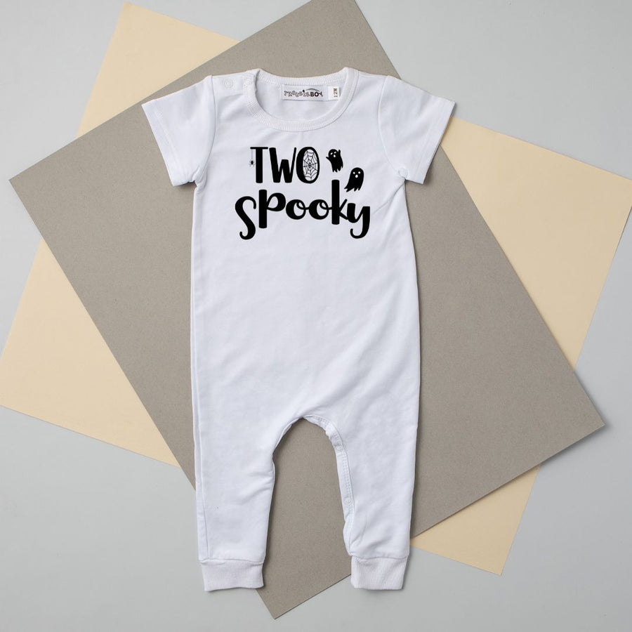 Two Spooky 2nd Halloween Themed Birthday Slim Fit Romper