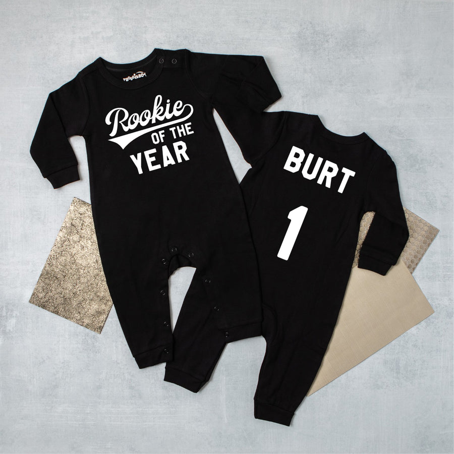 "Rookie of the Year" Long Sleeve Romper