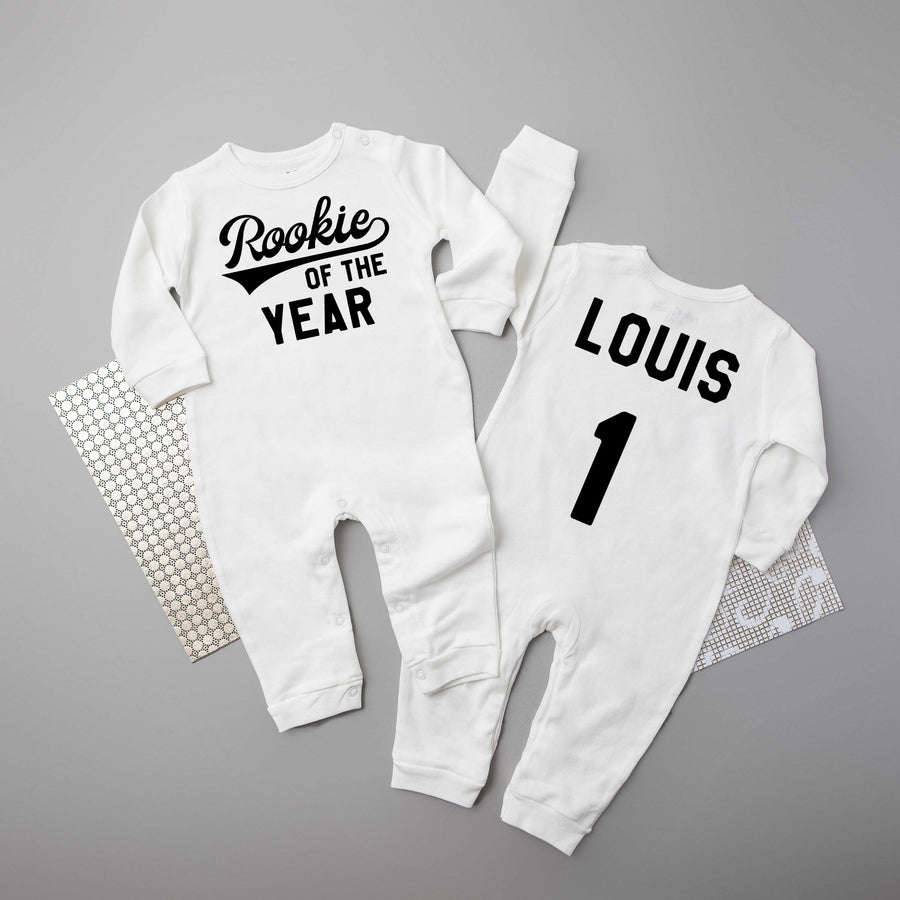 "Rookie of the Year" Long Sleeve Romper