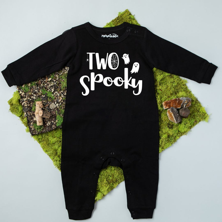 Two Spooky Halloween Themed Long-Sleeved 2nd Birthday Romper