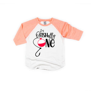 Ofishally One Personalized 1st Birthday Raglan