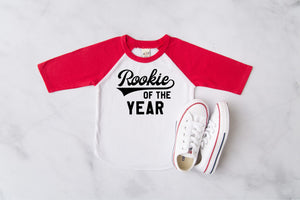 "Rookie of the Year" Birthday Raglan