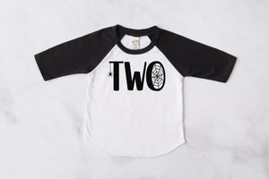 Two Spiderweb 2nd Birthday Raglan