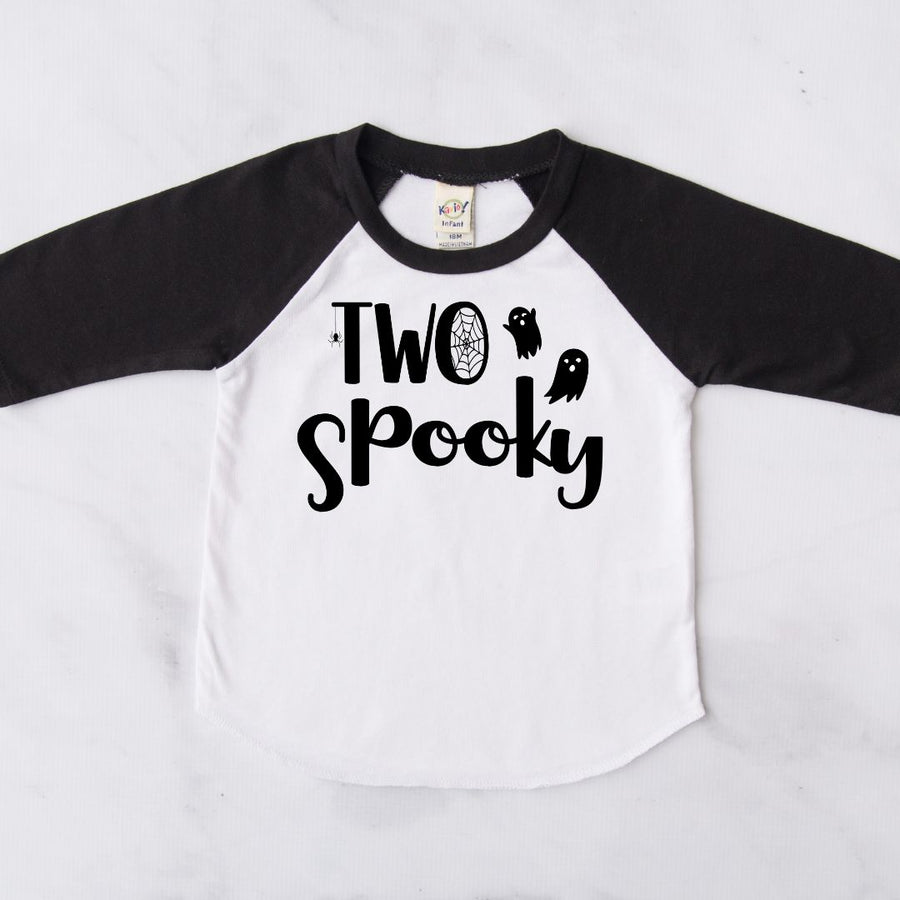 Two Spooky Halloween Themed 2nd Birthday Raglan