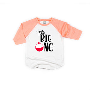 "The Big One" Bobber Personalized 1st Birthday Raglan