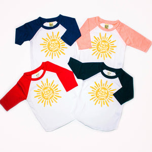 "First Trip Around the Sun" Personalized 1st Birthday Raglan