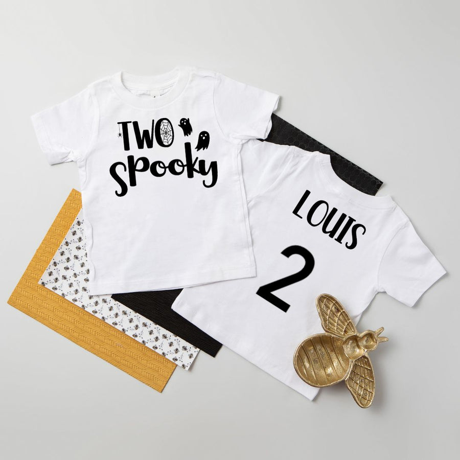 Two Spooky 2nd Birthday Halloween Themed T-shirt