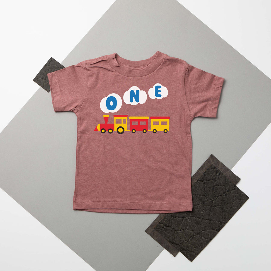 One Train Personalized 1st Birthday T-shirt or Bodysuit