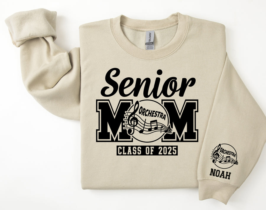 Senior Mom Personalized Orchestra Sweatshirt