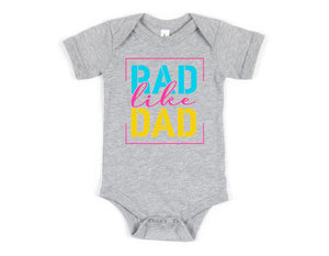 (Pocket Logo) Rad Dad/Rad Like Dad, Father's Day Matching T-shirts.