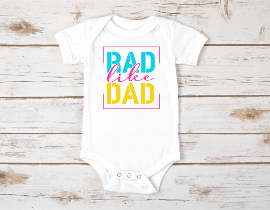 (Pocket Logo) Rad Dad/Rad Like Dad, Father's Day Matching T-shirts.