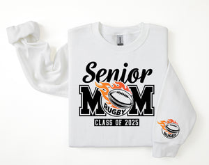 Senior Mom Personalized Rugby Sweatshirt