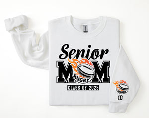 Senior Mom Personalized Rugby Sweatshirt