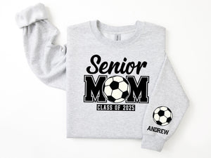 Senior Mom Personalized Soccer Sweatshirt