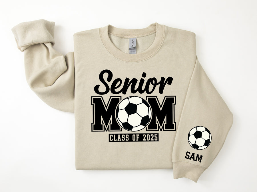 Senior Mom Personalized Soccer Sweatshirt