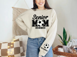 Senior Mom Personalized Soccer Sweatshirt