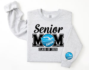 Senior Mom Personalized Swim Sweatshirt