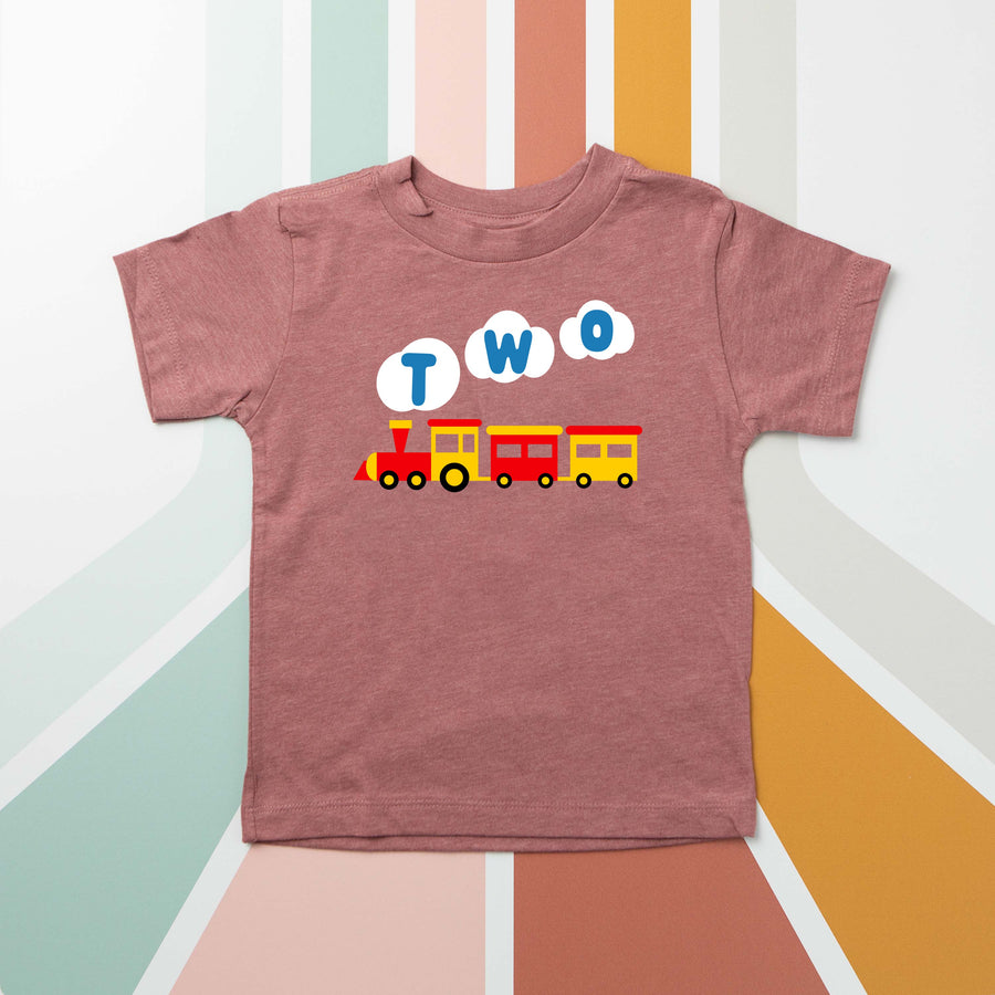 Two Train Personalized 2nd Birthday T-shirt or Bodysuit