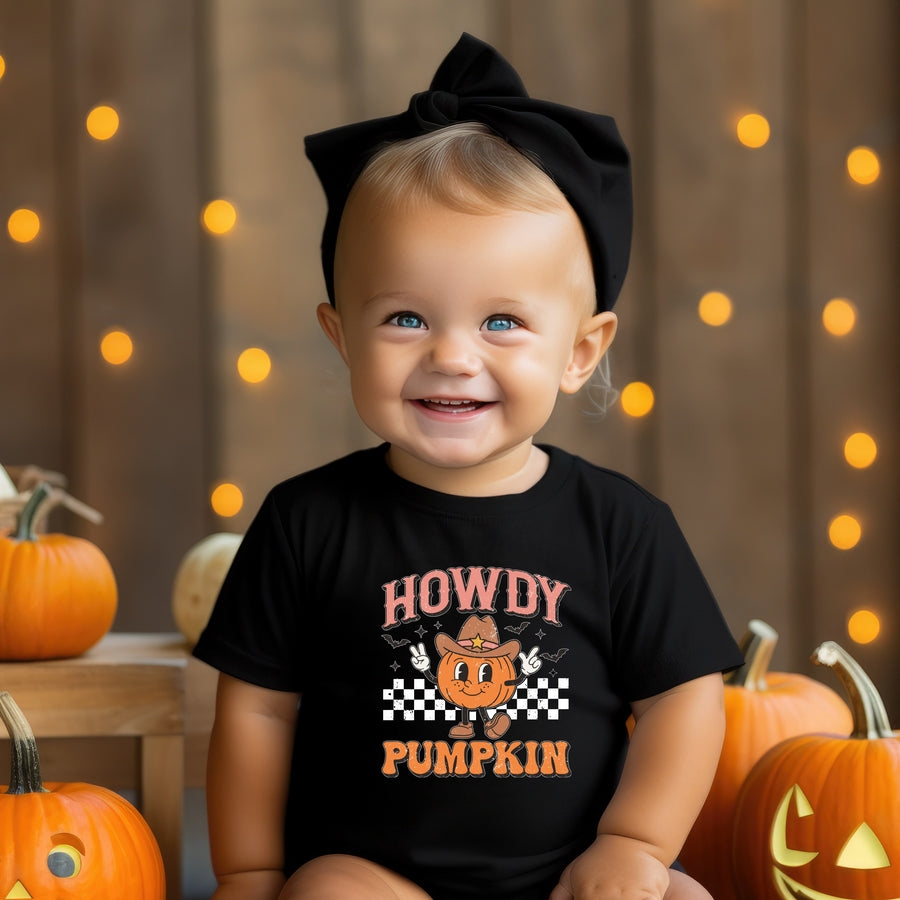 Howdy Pumpkin Halloween T-shirt or Bodysuit