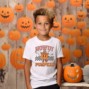 Howdy Pumpkin Halloween T-shirt or Bodysuit