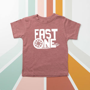 "Fast One" 1st Birthday Racing Theme T-shirt or Bodysuit