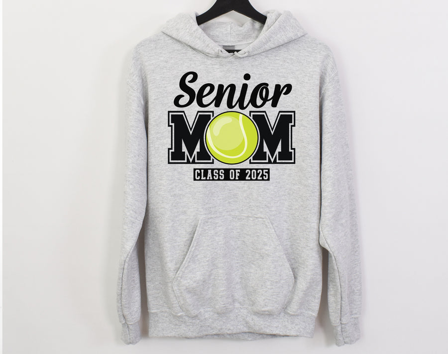 Senior Mom Personalized Tennis Hoodie Sweatshirt