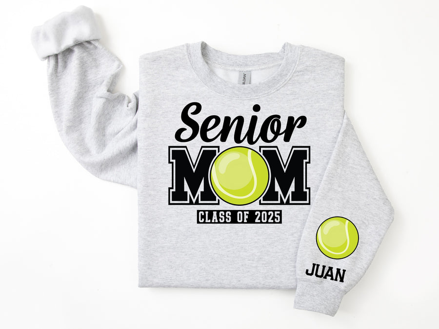 Senior Mom Personalized Tennis Sweatshirt