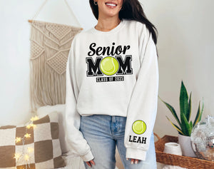 Senior Mom Personalized Tennis Sweatshirt