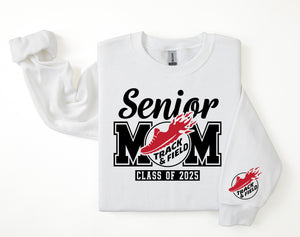 Senior Mom Personalized Track And Field Sweatshirt