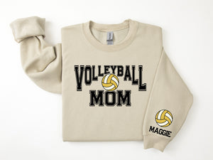 Volleyball Personalized Sweatshirt for Mom, Dad or Family Supporters