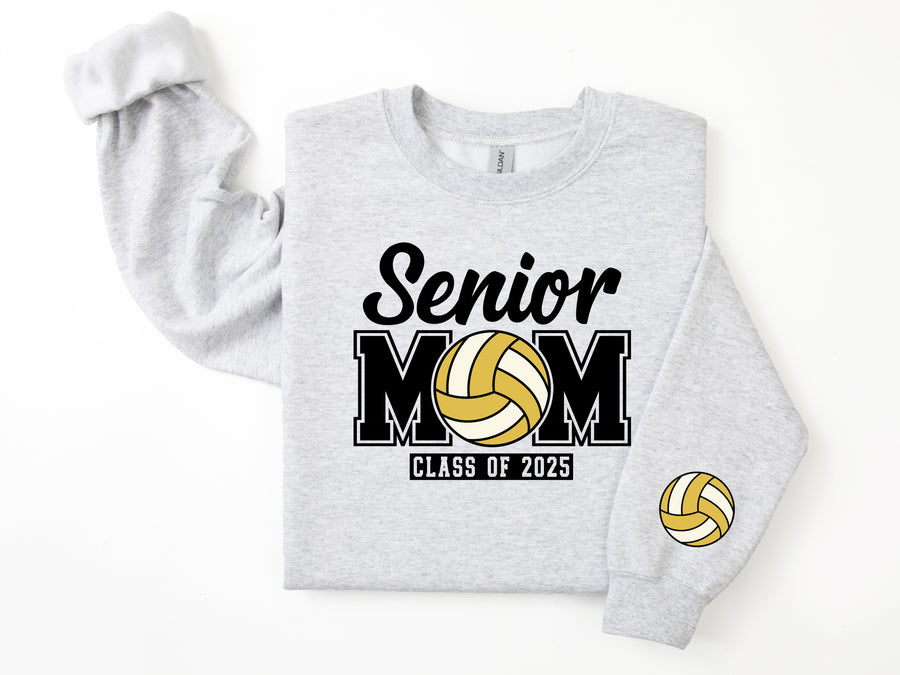 Senior Mom Personalized Volleyball Sweatshirt