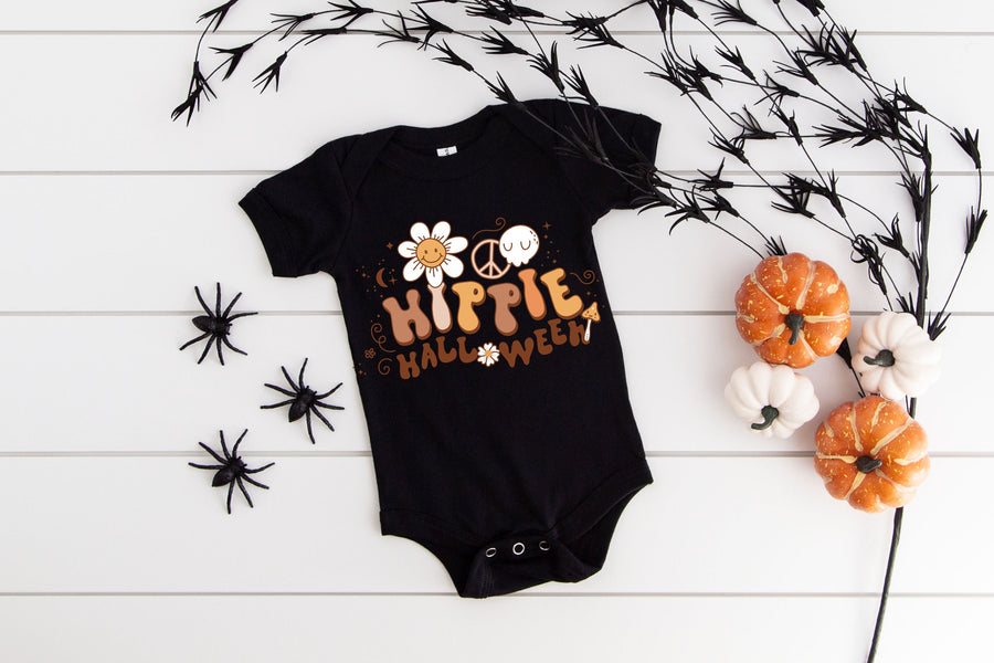 Hippie Halloween Retro T-shirt or Bodysuit