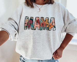 Mama Spring Floral Sweatshirt
