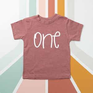 Minimalistic One Personalized 1st Birthday Outfit