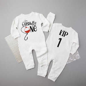 Ofishally One Long Sleeved Personalized Romper