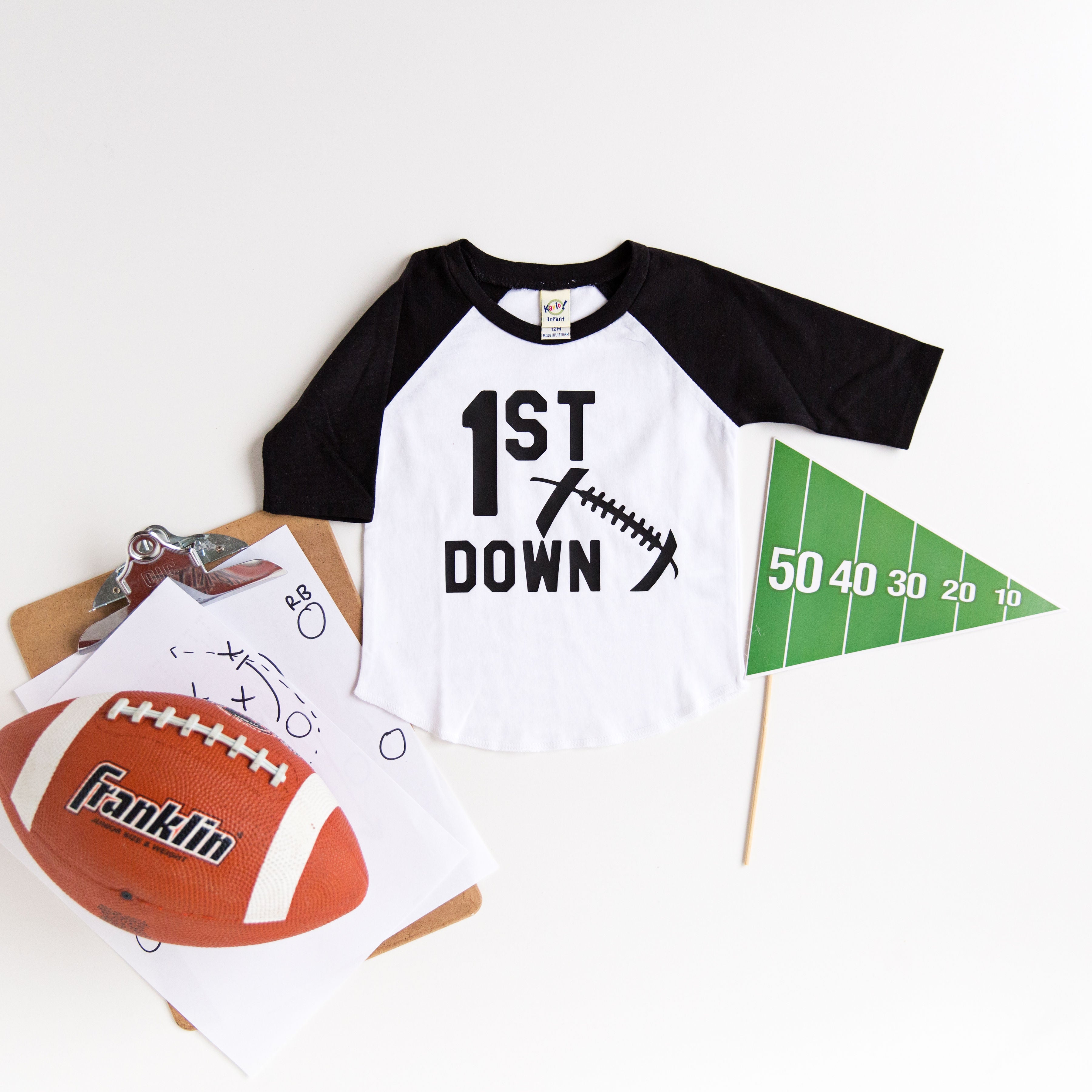 First birthday 2024 football outfit