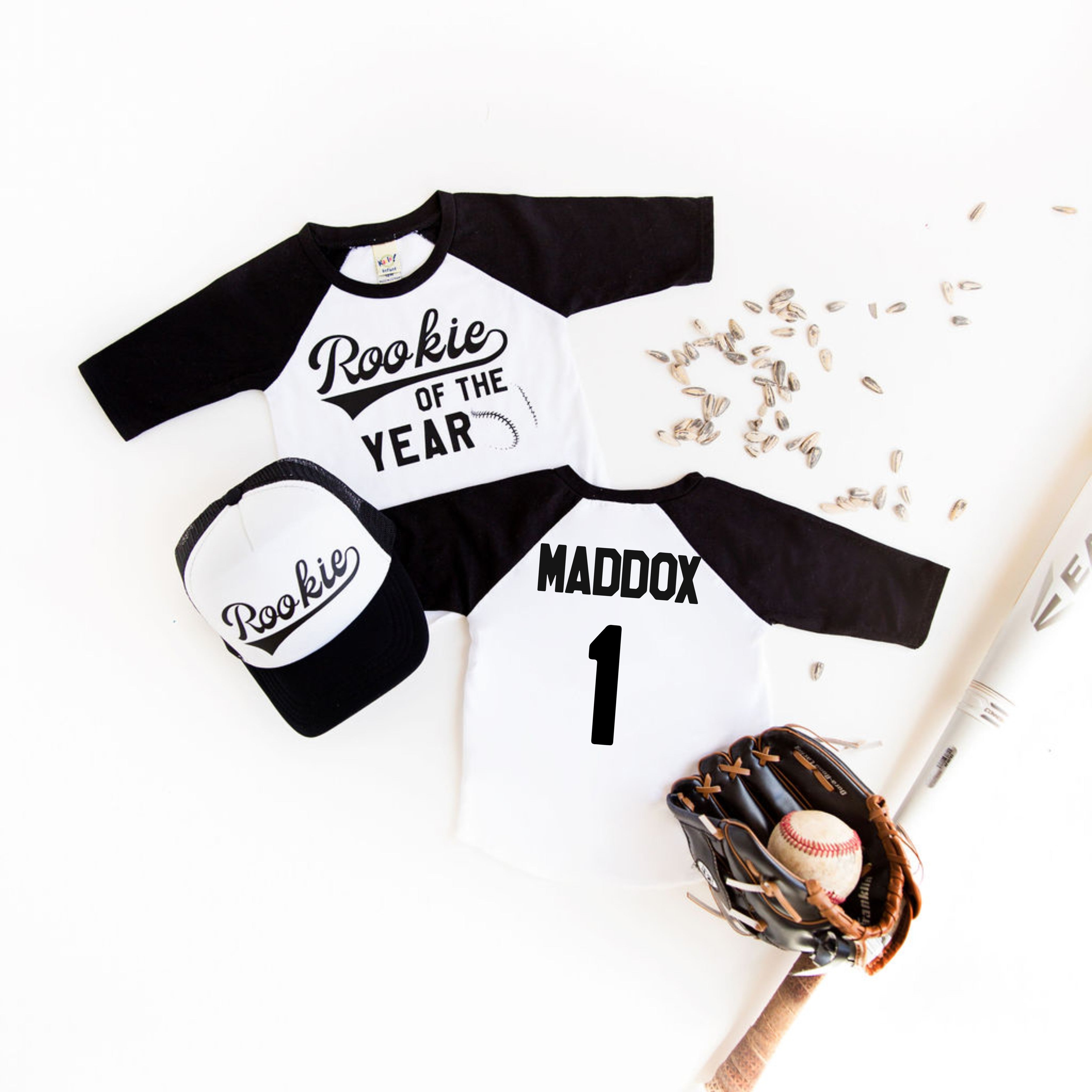 BAICAIYU Baby First Birthday Baseball Jersey and Socks Toddler Button Shirt 1st Birthday Gift for Boys and Girls